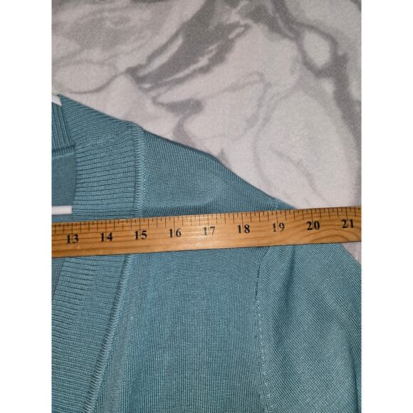 Merokeety Blue Cardigan Sweater Women's Size L - Picture 8 of 9